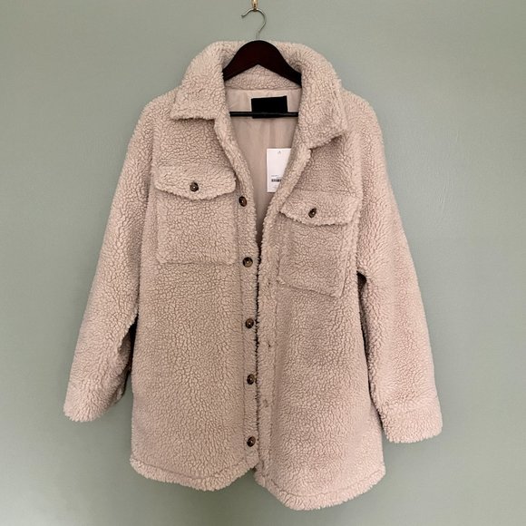 BNWT Oak + Fort Sherpa Coat - Picture 2 of 5